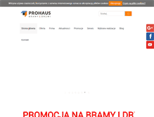 Tablet Screenshot of pro-haus.pl
